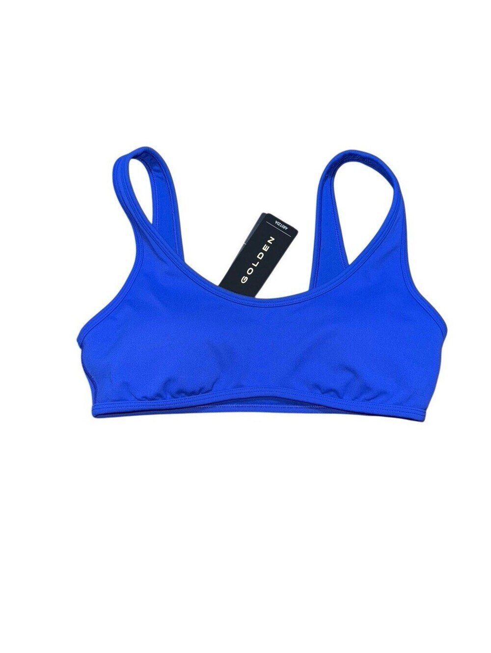 Aritzia Golden Butter Mini Bra Top Size Medium Ablaze Blue NWT